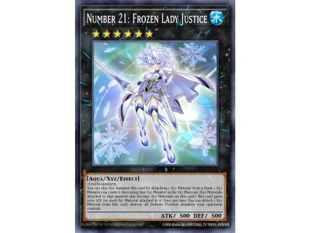 Number 21: Frozen Lady Justice (Gold Secret Rare)