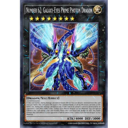 Number 62: Galaxy-Eyes Prime Photon Dragon (Ultimate Rare)