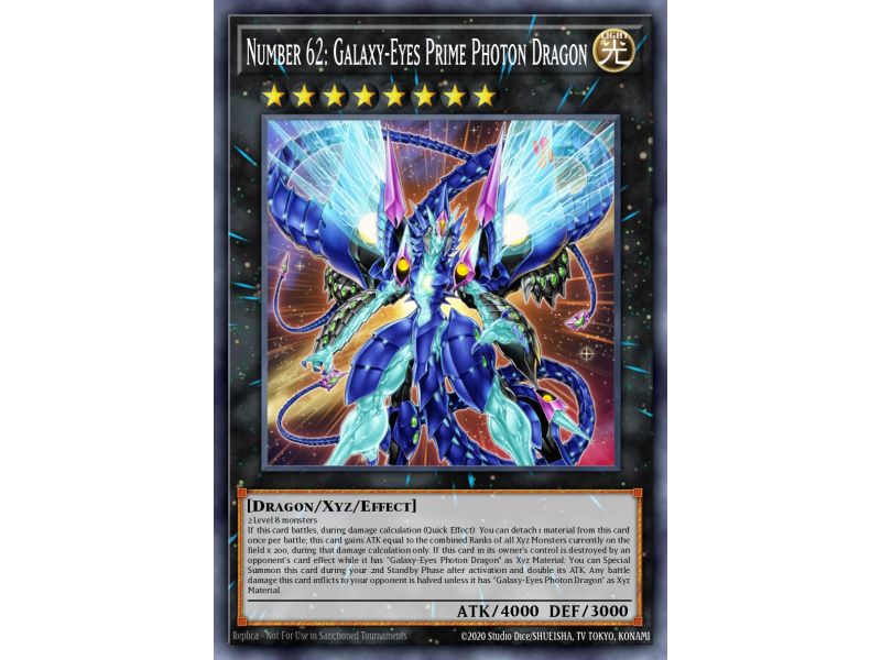 Number 62: Galaxy-Eyes Prime Photon Dragon (Ultimate Rare)