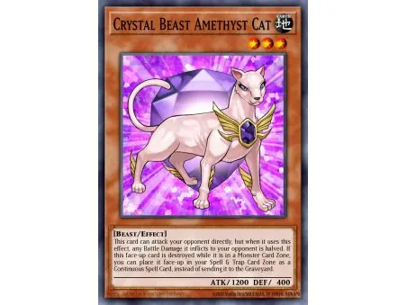 Crystal Beast Amethyst Cat (Super Rare)