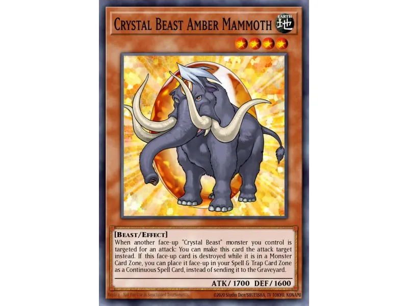 Crystal Beast Amber Mammoth (Super Rare)