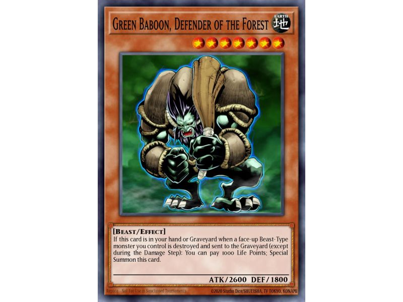 Green Baboon, Defender of the Forest (Secret Rare)