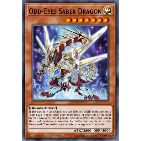 Odd-Eyes Saber Dragon (Secret Rare)