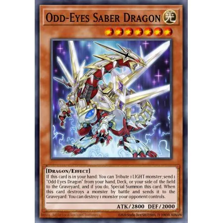 Odd-Eyes Saber Dragon (Secret Rare)