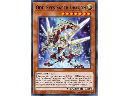 Odd-Eyes Saber Dragon (Secret Rare)