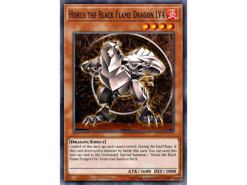 Horus the Black Flame Dragon LV4 (Rare)