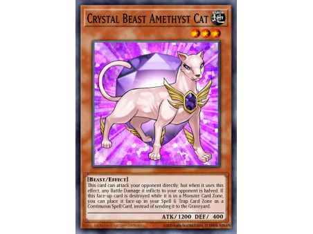 Crystal Beast Amethyst Cat (Super Rare)