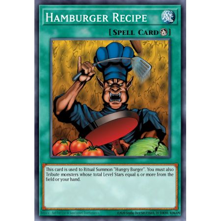Hamburger Recipe (Common)