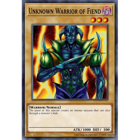 Unknown Warrior of Fiend (Common)