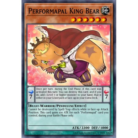 Performapal King Bear (Ultra Rare)