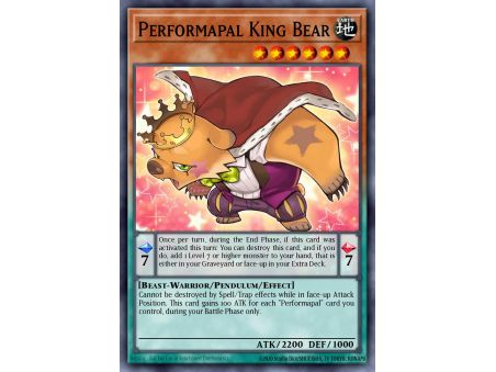 Performapal King Bear (Ultra Rare)