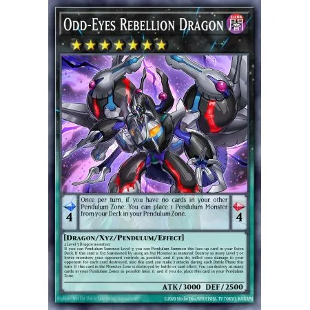 Odd-Eyes Rebellion Dragon (Starfoil Rare)