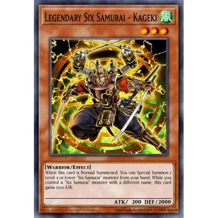 Legendary Six Samurai - Kageki (Rare)