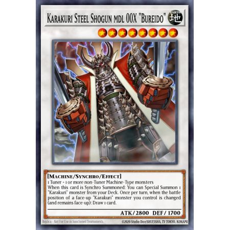 Karakuri Steel Shogun mdl 00X "Bureido" (Ultimate Rare)