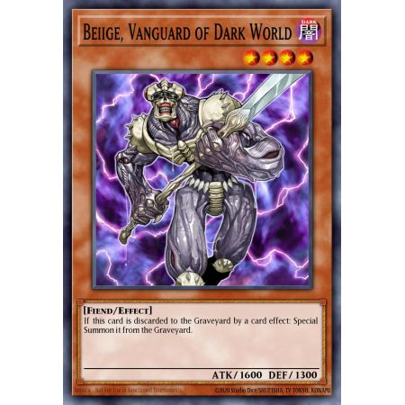 Beiige, Vanguard of Dark World (Common)