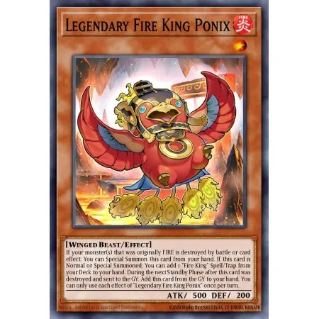 Legendary Fire King Ponix (Super Rare)