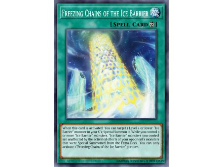 Freezing Chains of the Ice Barrier (Common)
