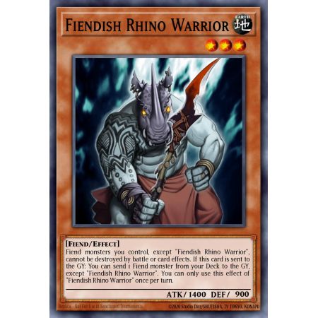 Fiendish Rhino Warrior (Common)