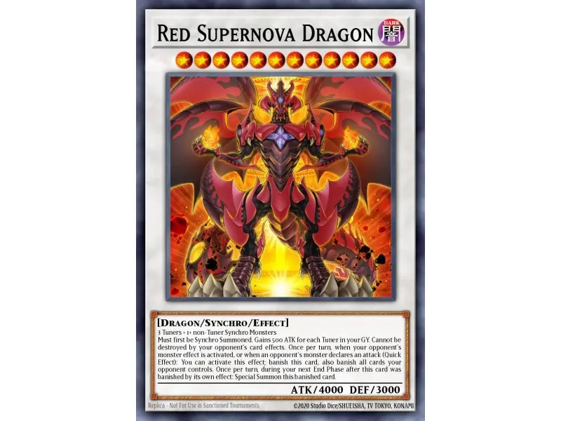 Red Supernova Dragon (Super Rare)
