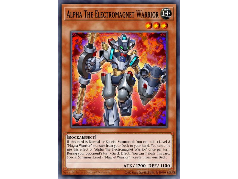 Alpha The Electromagnet Warrior (Super Rare)
