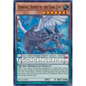 Zefraniu, Secret of the Yang Zing (Super Rare)