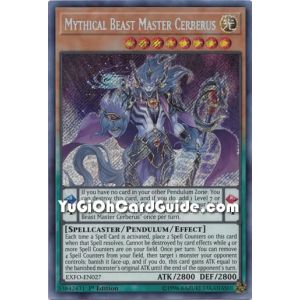 Mythical Beast Master Cerberus (Secret Rare)