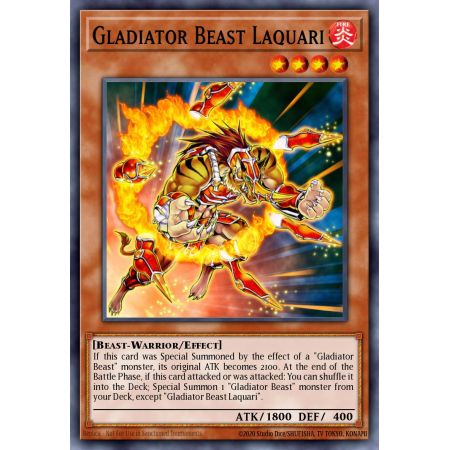 Gladiator Beast Laquari (Super Rare)