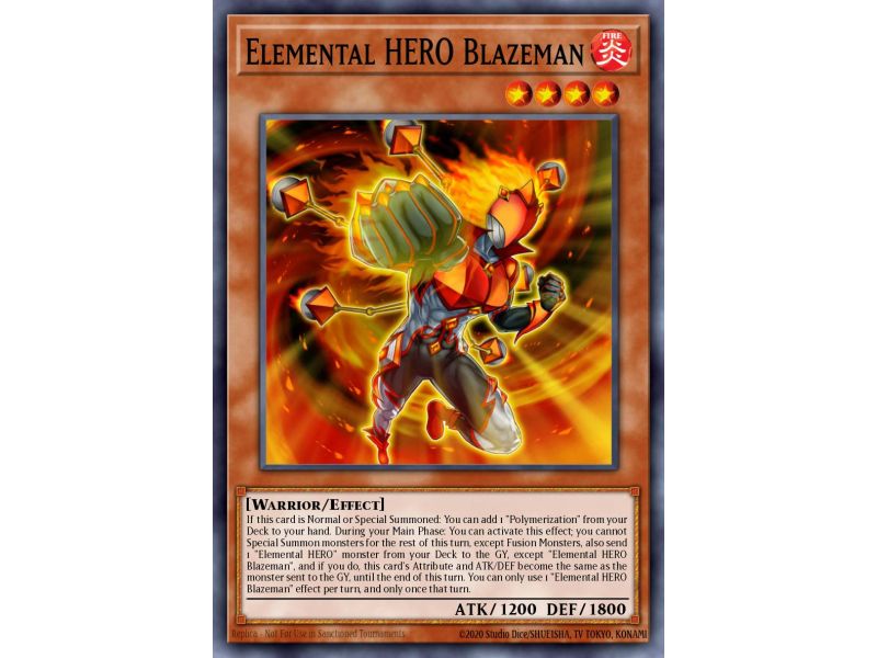Elemental HERO Blazeman (Prismatic Secret Rare)