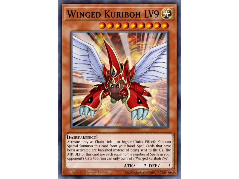 Winged Kuriboh LV9 (Super Rare)