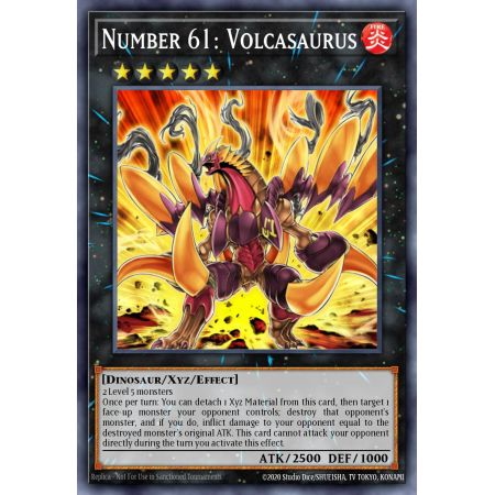 Number 61: Volcasaurus (Ultra Rare)