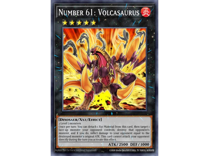 Number 61: Volcasaurus (Ultra Rare)