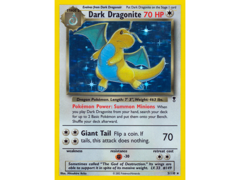 Dark Dragonite (Reverse Holo)