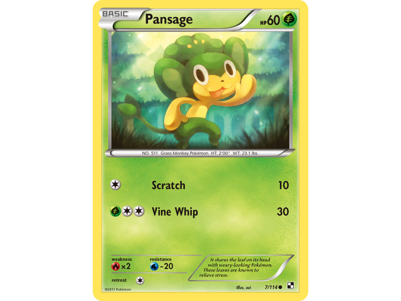 Pansage (Reverse Holo)