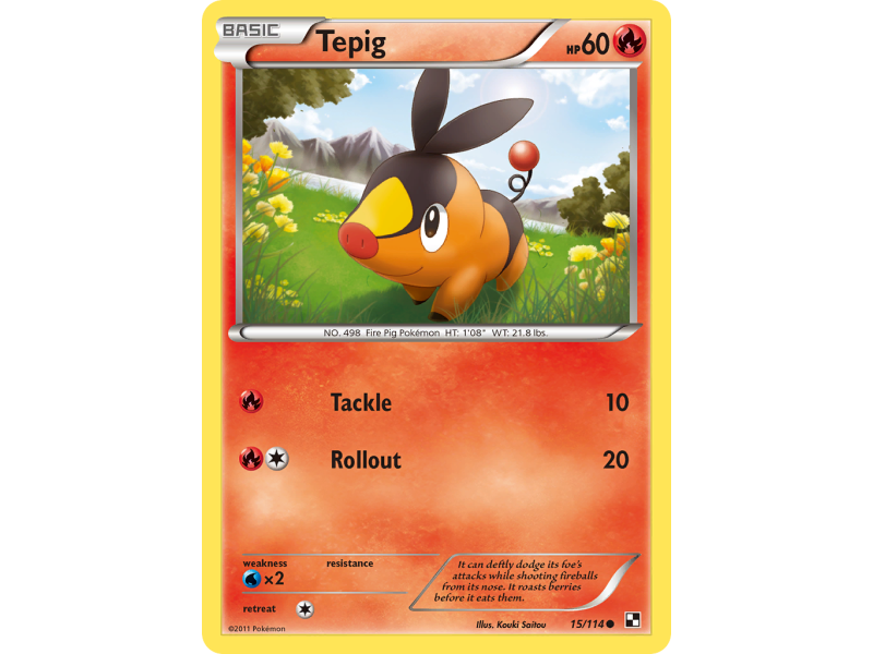Tepig (Reverse Holo)