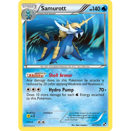 Samurott (Reverse Holo)