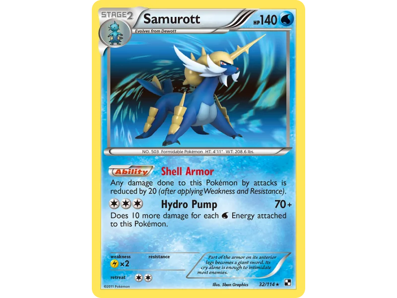 Samurott (Reverse Holo)