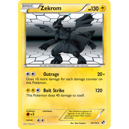 Zekrom (Reverse Holo)