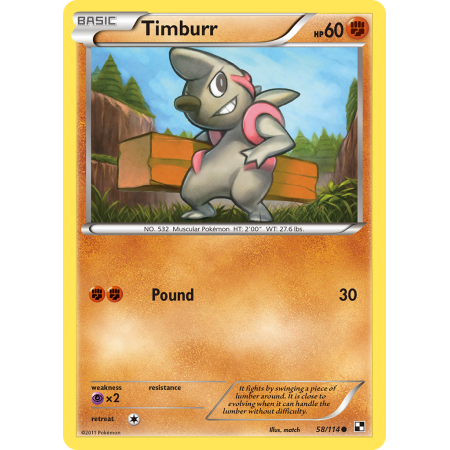 Timburr (Reverse Holo)