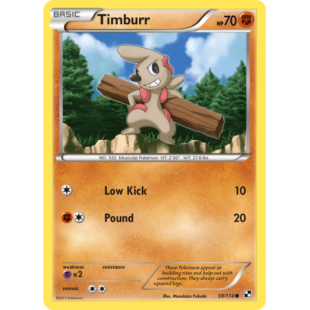 Timburr (Reverse Holo)