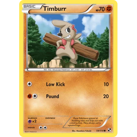 Timburr (Reverse Holo)
