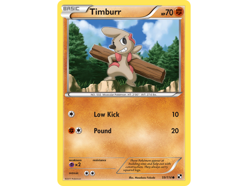 Timburr (Reverse Holo)