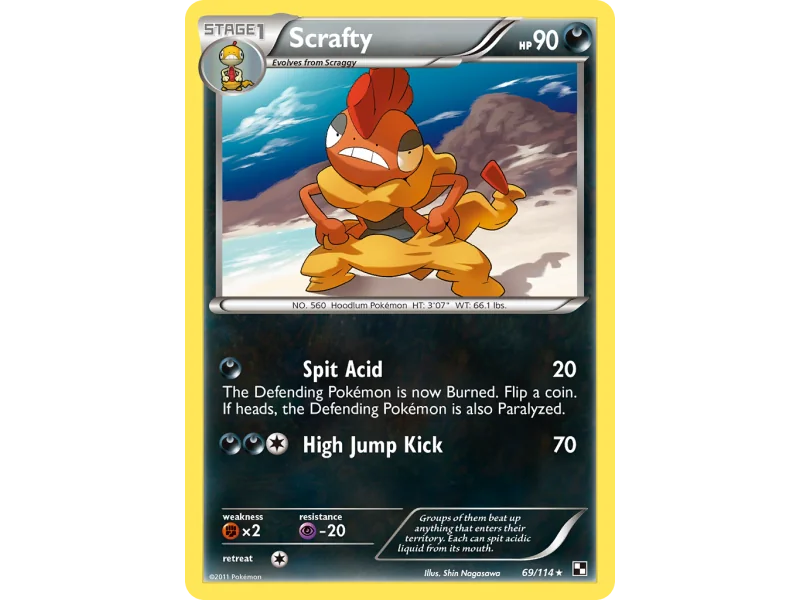 Scrafty (Reverse Holo)