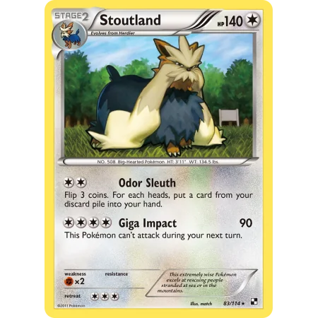 Stoutland (Reverse Holo)