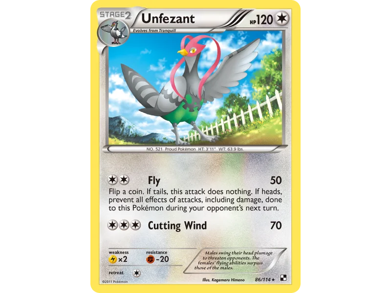 Unfezant (Reverse Holo)