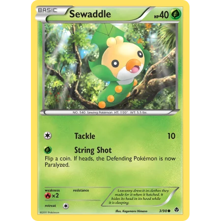 Sewaddle (Reverse Holo)