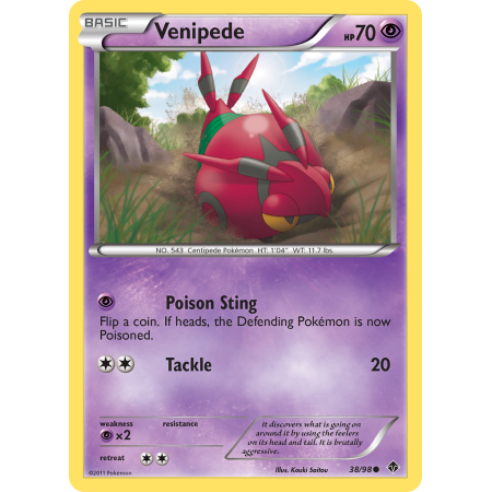 Venipede (Reverse Holo)