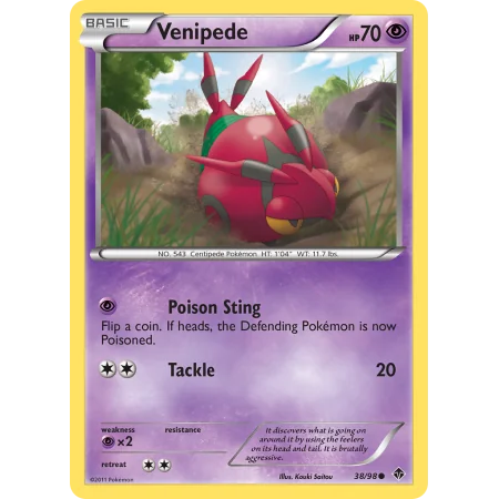 Venipede (Reverse Holo)