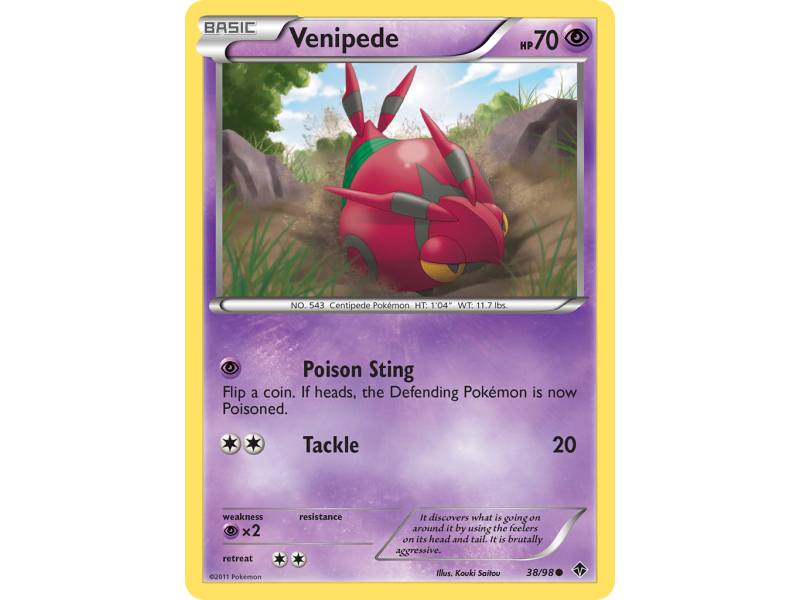 Venipede (Reverse Holo)