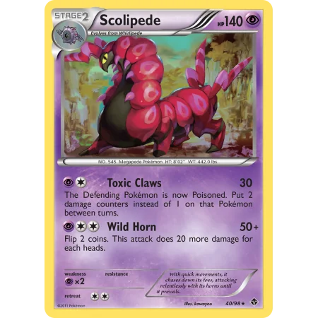 Scolipede (Reverse Holo)