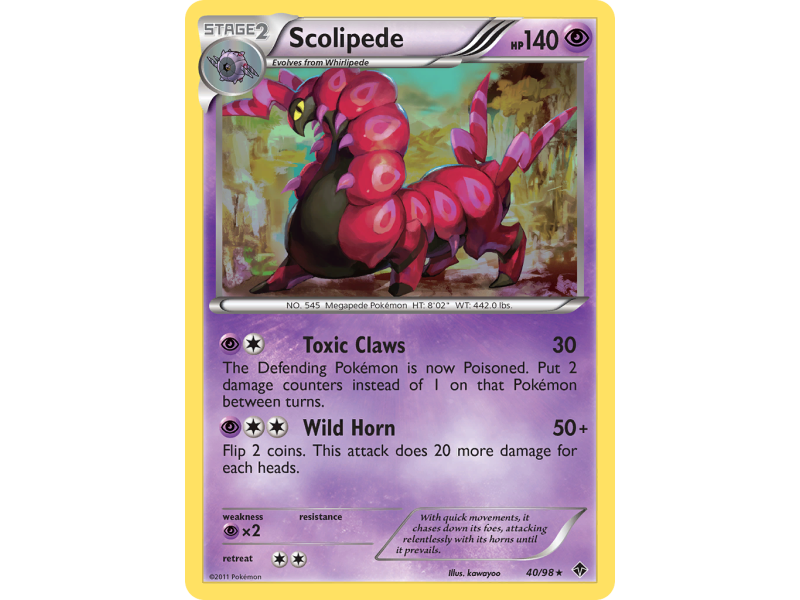 Scolipede (Reverse Holo)